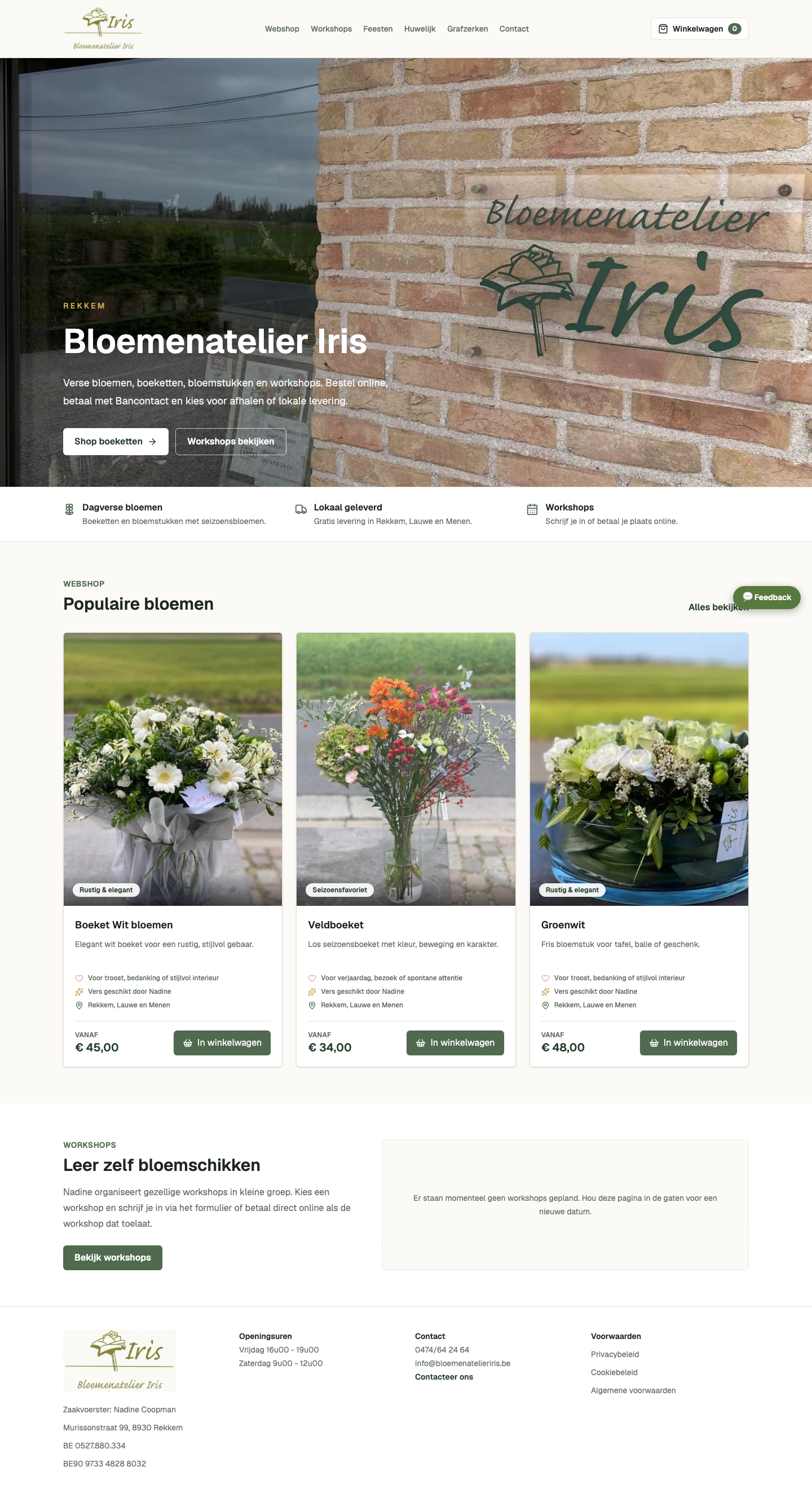 De webshophomepage zet de toon